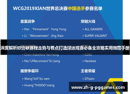 深度解析欧协联赛程走势与看点打造球迷观赛必备全攻略实用指南手册