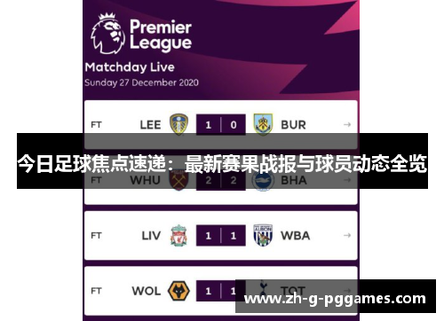 今日足球焦点速递:最新赛果战报与球员动态全览 今日足球焦点速递:最新赛果战报与球员动态全览